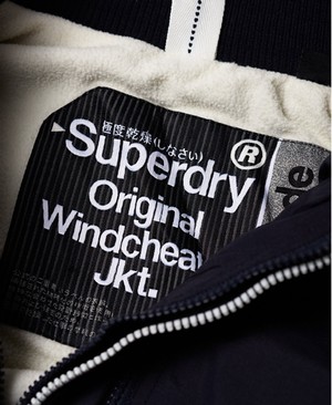 Superdry Pop Cipzár Hood Arctic SD-Windcheater Női Kabát Sötétkék | JKVIF4901